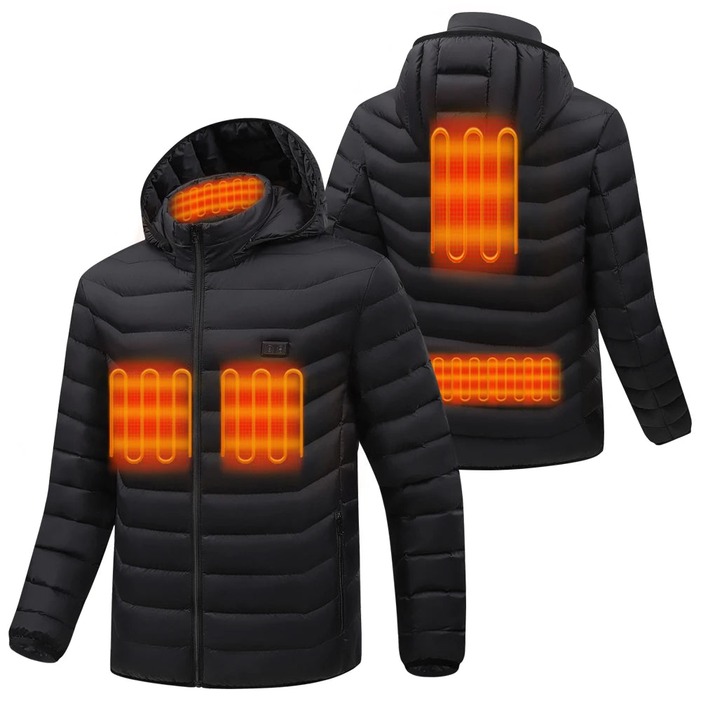 Men's Heated Jacket- USB Rechargeable and Waterproof