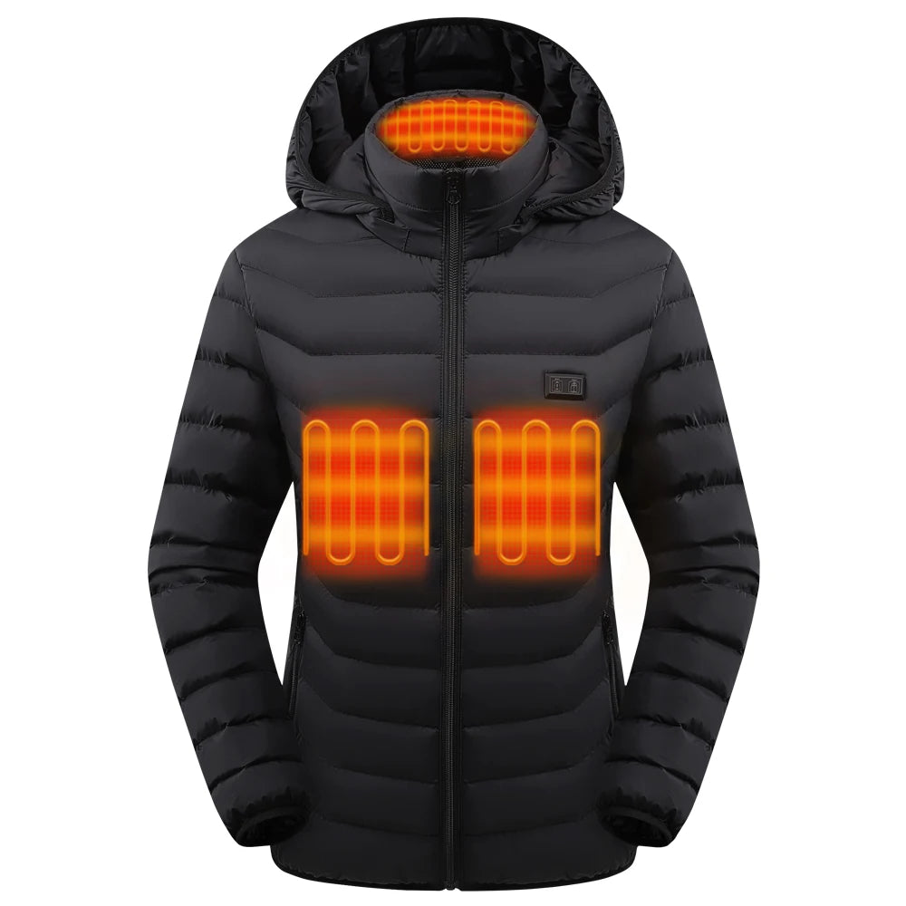 Women's Heated Jacket- USB Rechargeable and Waterproof