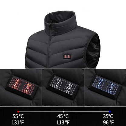 Unisex Heated Vest- Water & Wind Resistant
